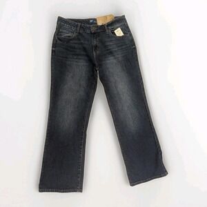 Y2K Low Rise Bootcut Jeans Dark Wash Stretch Denim Project Indigo 11 Nwt